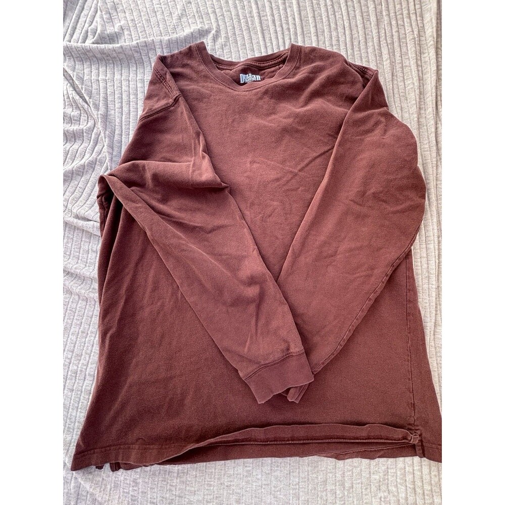 Duluth Trading Co Longtail T Long Sleeve Shirt Large Burgundy